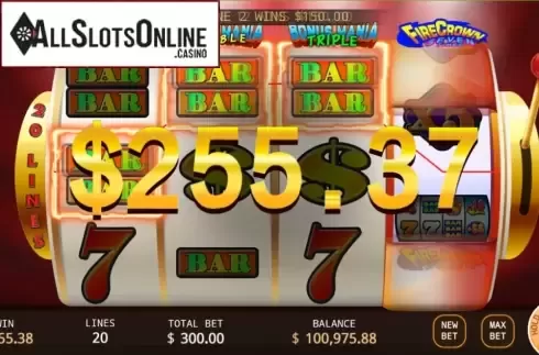 Win Screen. Super Bonus Mania from KA Gaming