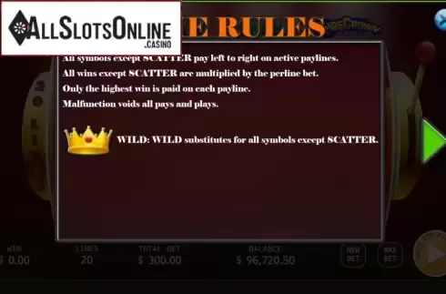 Game Rules. Super Bonus Mania from KA Gaming