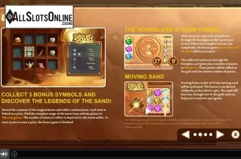 Features. Tales of Sand Dice from GAMING1