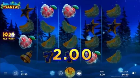 Twin Fruits of Santa slot screenshot 1