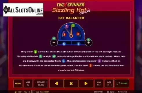 Bet balancer screen