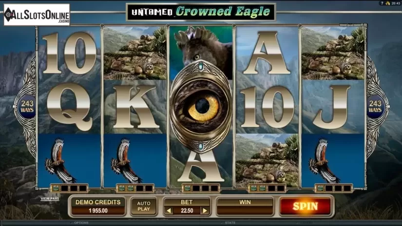8. Untamed Crowned Eagle from Microgaming