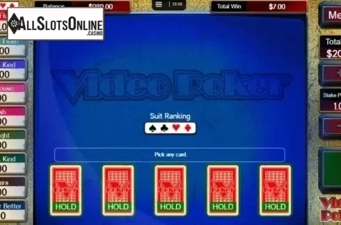 Game Screen. Video Poker (CORE Gaming) from CORE Gaming