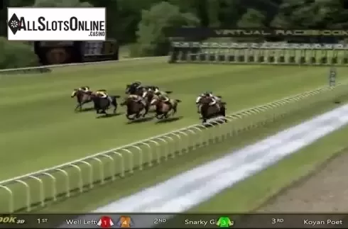Game Screen. Virtual Racebook 3D from Betsoft