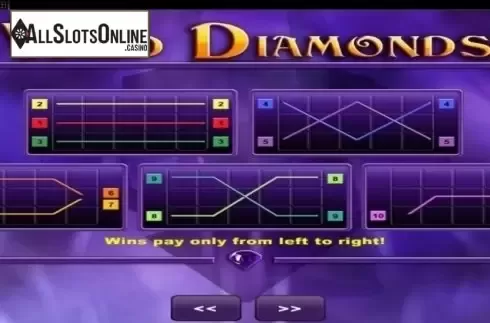 Paylines. Wild Diamonds (Amatic Industries) from Amatic Industries