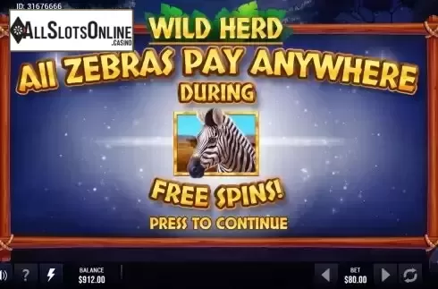 FS zebras symbols screen