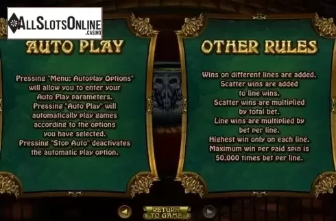 Rules. Witchs Brew (RTG) from RTG