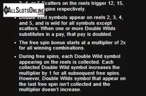 Paytable 1