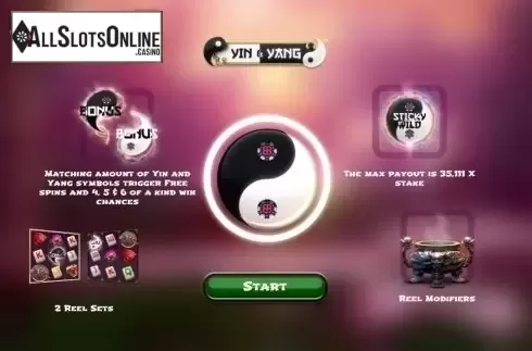 Start Screen. Yin & Yang from BB Games