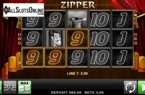 Win screen. Zipper from edict