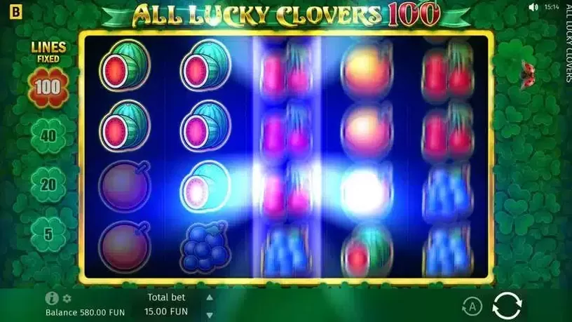 All Lucky Clovers 100 slot screenshot