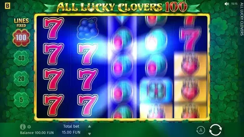 All Lucky Clovers 100 slot screenshot