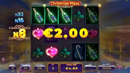 Christmas Plaza DoubleMax slot screenshot 6