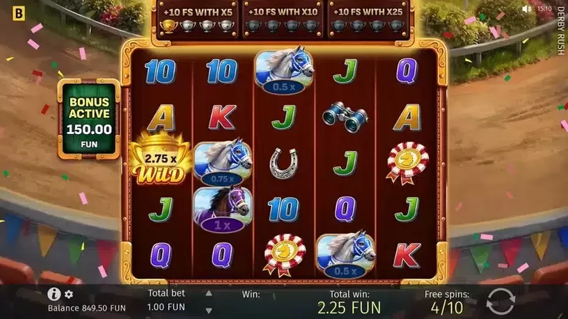 Derby Rush slot screenshot 4