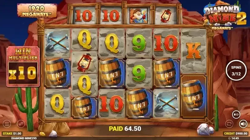 Diamond Mine 2 Megaways slot screenshot 6