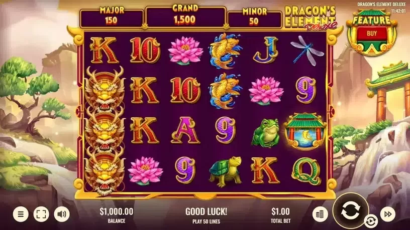 Dragon's Element Deluxe slot screenshot 1