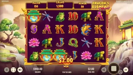 Dragon's Element Deluxe slot screenshot 2