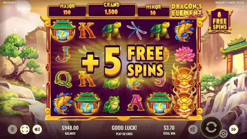 Dragon's Element Deluxe slot screenshot 4