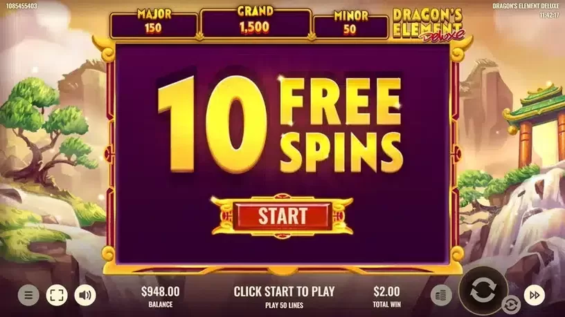 Dragon's Element Deluxe slot screenshot 3