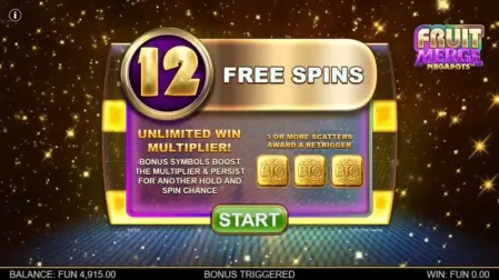 Fruit Merge Megapots slot screenshot 2