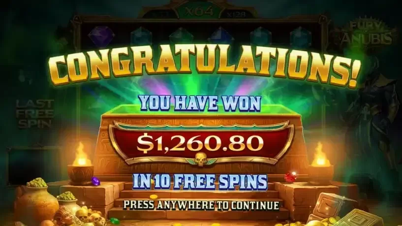 Fury of Anubis slot screenshot 