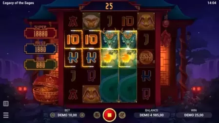 Legacy of the Sages slot screenshot 3