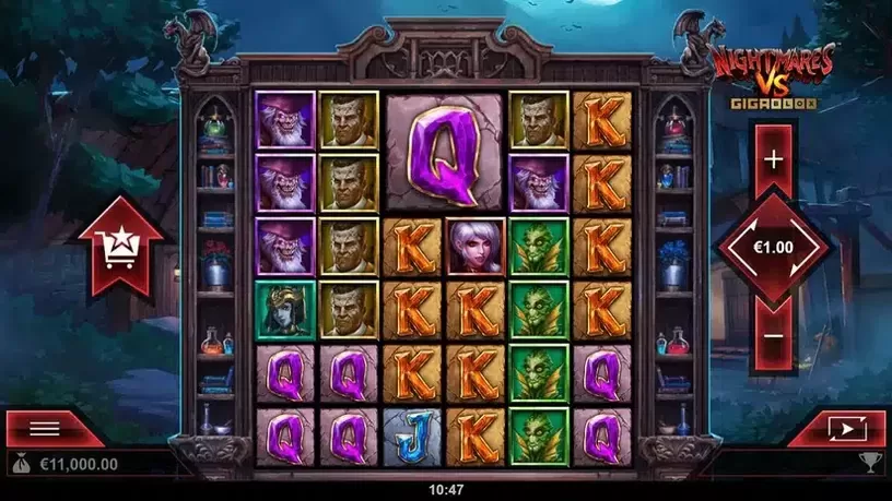 Nightmares VS GigaBlox slot screenshot 1