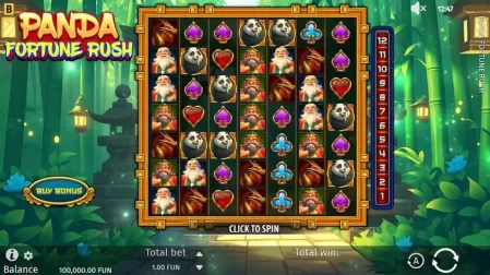 Panda Fortune Rush slot screenshot 1