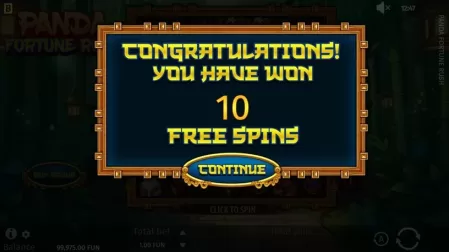Panda Fortune Rush slot screenshot 2