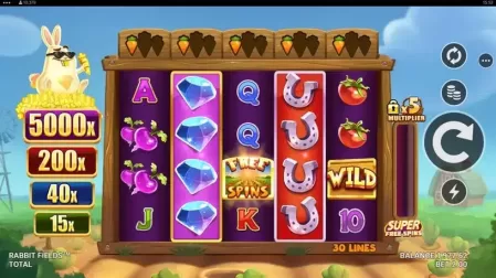 Rabbit Fields slot screenshot 4