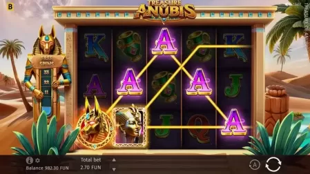 Treasure of Anubis slot screenshot 1