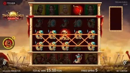 Trojan Duels slot screenshot 5