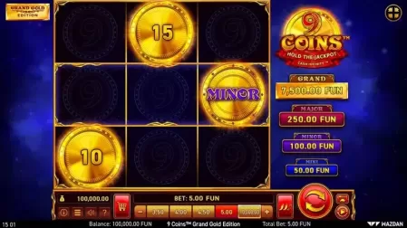 9 Coins™ Grand Gold Edition slot screenshot 1