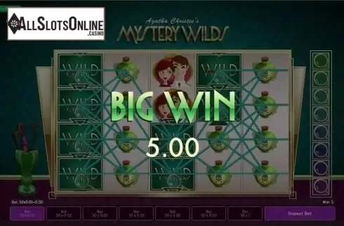 Win Screen 4. Agatha Christie's Mystery Wilds from Gamesys