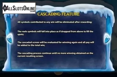 Cascading feature screen