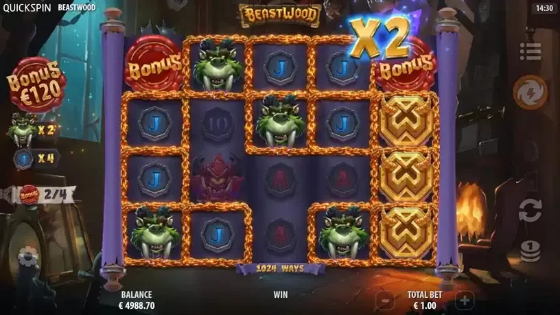 Beastwood slot screenshot 2