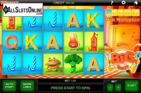 Reels screen. Big Tasty from iGaming2go