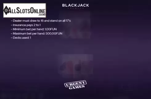 Game Rules screen