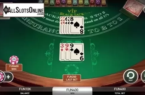 Game workflow 2. Blackjack VIP (Platipus) from Platipus