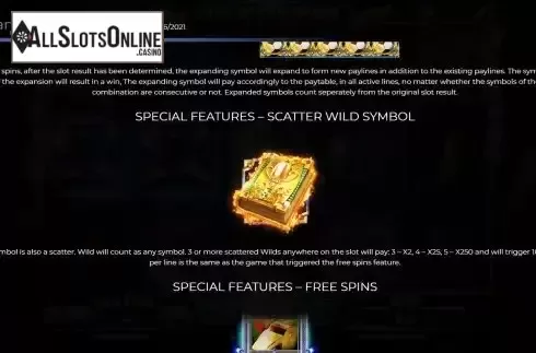 Scatter and wild screen