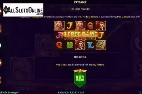 Features screen