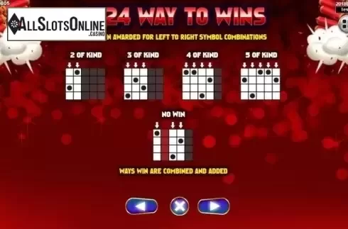Paytable 2. Cai Shen 888 from Spadegaming