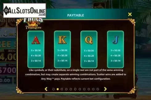 Paytable screen 2