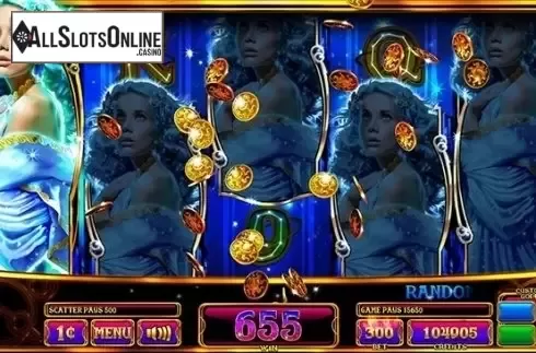 Win Screen. Celestial Goddesses from Incredible Technologies