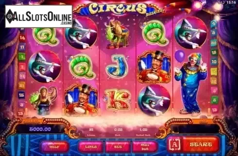 Screen3. Circus Deluxe from Playson
