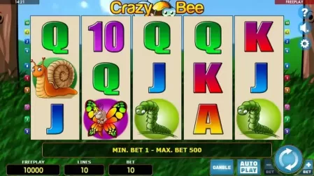Crazy Bee slot screenshot 1