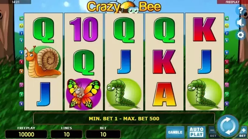 Crazy Bee slot screenshot 1