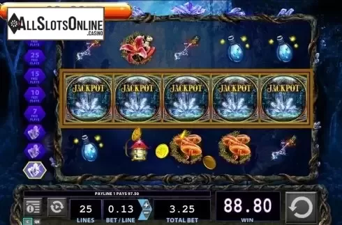 Big Win screen. Crystal Forest HD from WMS