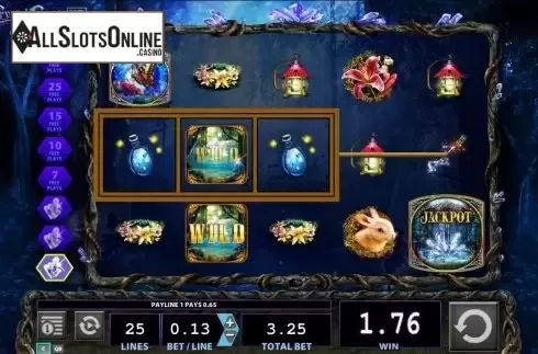 Wild Win screen. Crystal Forest HD from WMS