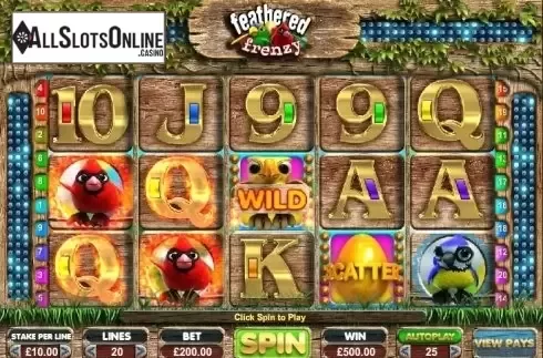 Wild. Feathered Frenzy Slot from Big Time Gaming